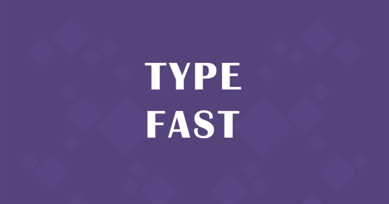Type Fast Game W3technic
