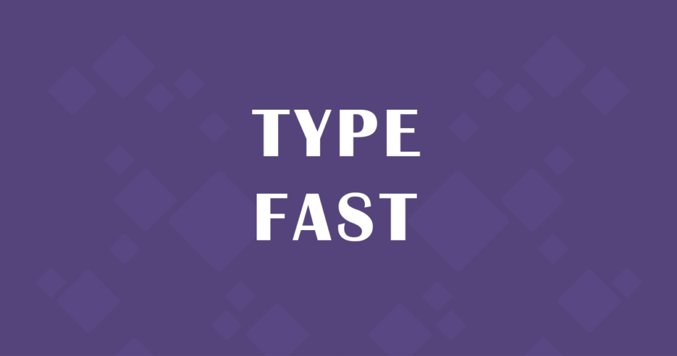 type fast game